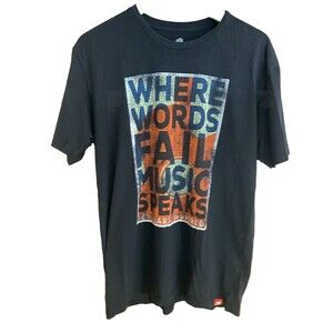 Ryman Auditorium T-Shirt Music Speaks Graphic Short Sleeves Mens L Black